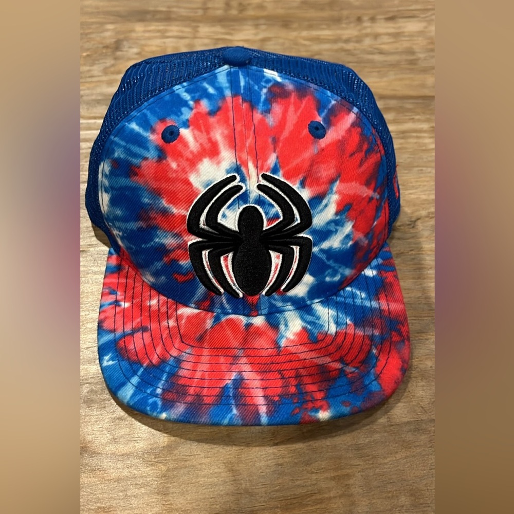 SpiderMan tie-dye flat bill hat